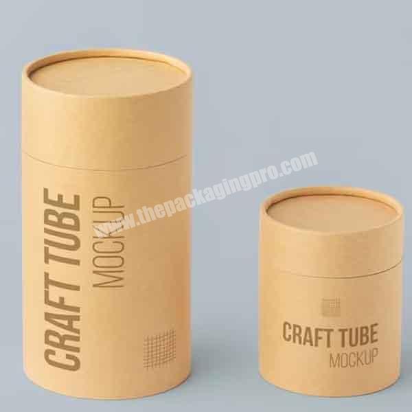 Custom printing logo cylinder cardboard paper tube food container packaging box for food