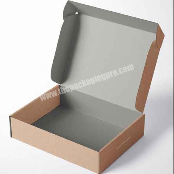 Custom size gift hanger box folding paper clothes corrugated packaging boxes  with logo design