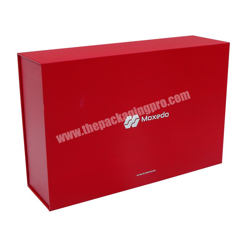 Custom specialty paper high end red cardboard magnetic gift box rigid magnetic gift box for premium honey with insert