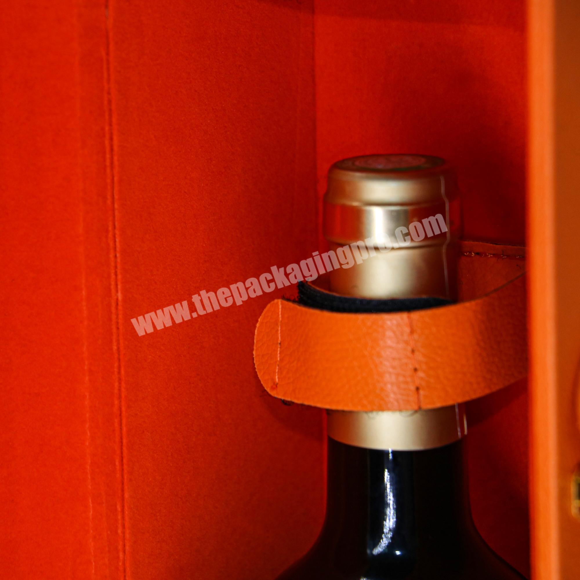 Custom wine leather box high quality premium wine box gift box for wine bottles
