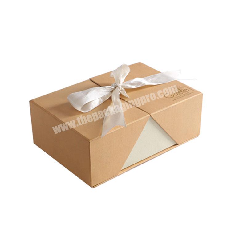 Customize gift box packaging Luxury Magnetic Folding Storage Paper Gift Box With Ribbon