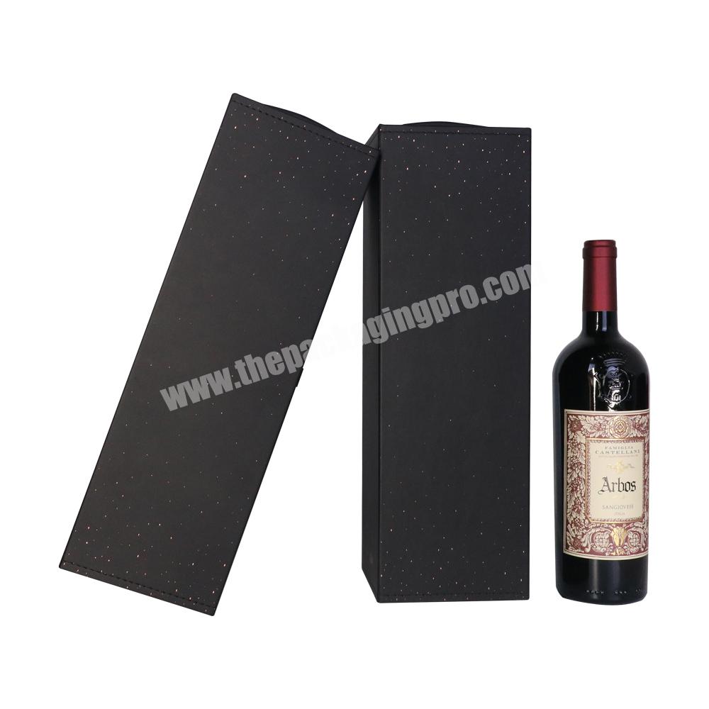 Customize wholesale price luxury curated wine box pu leather red wine box