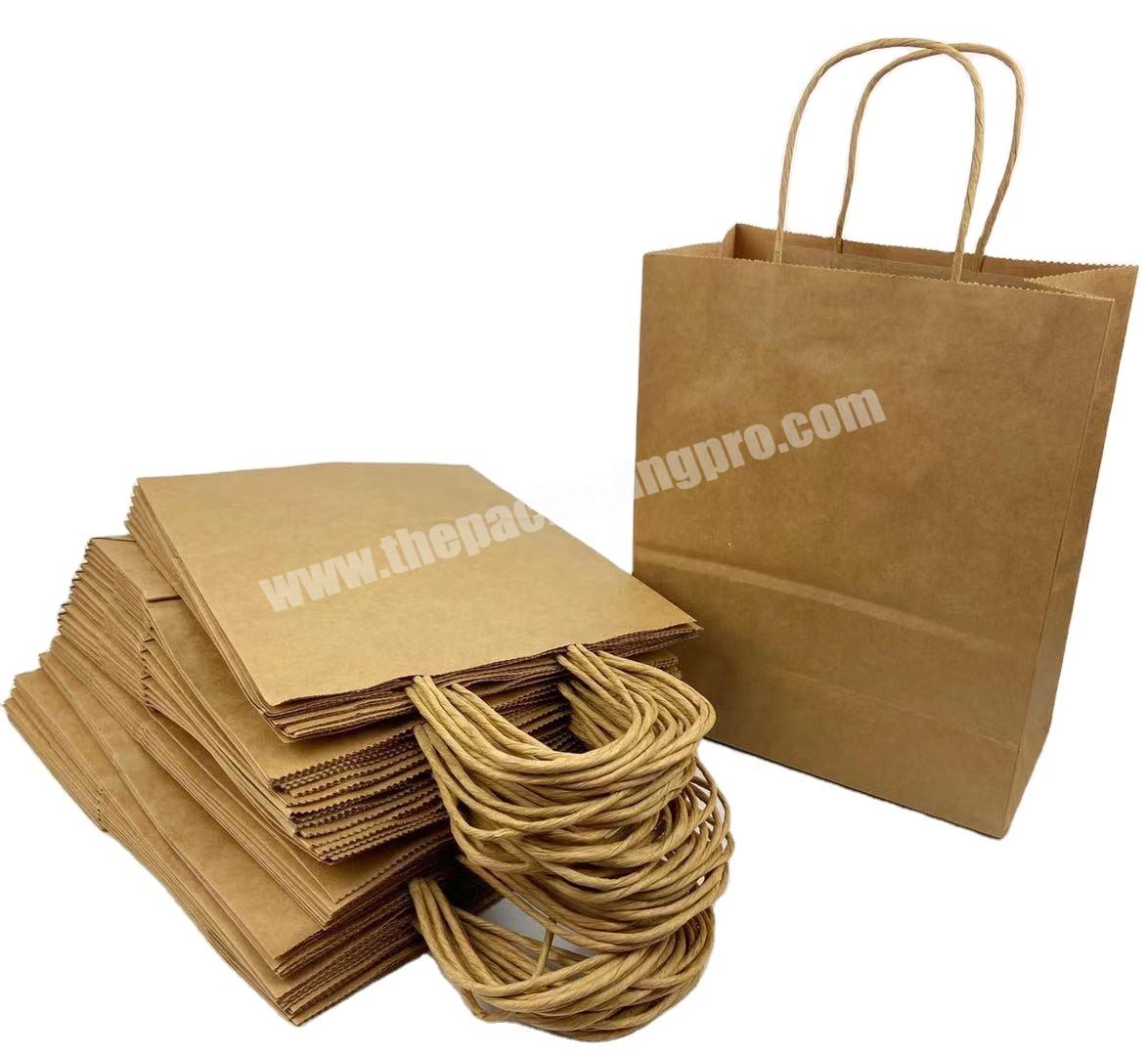 Customized Brown Kraft Paper Bag For Gift Packaging