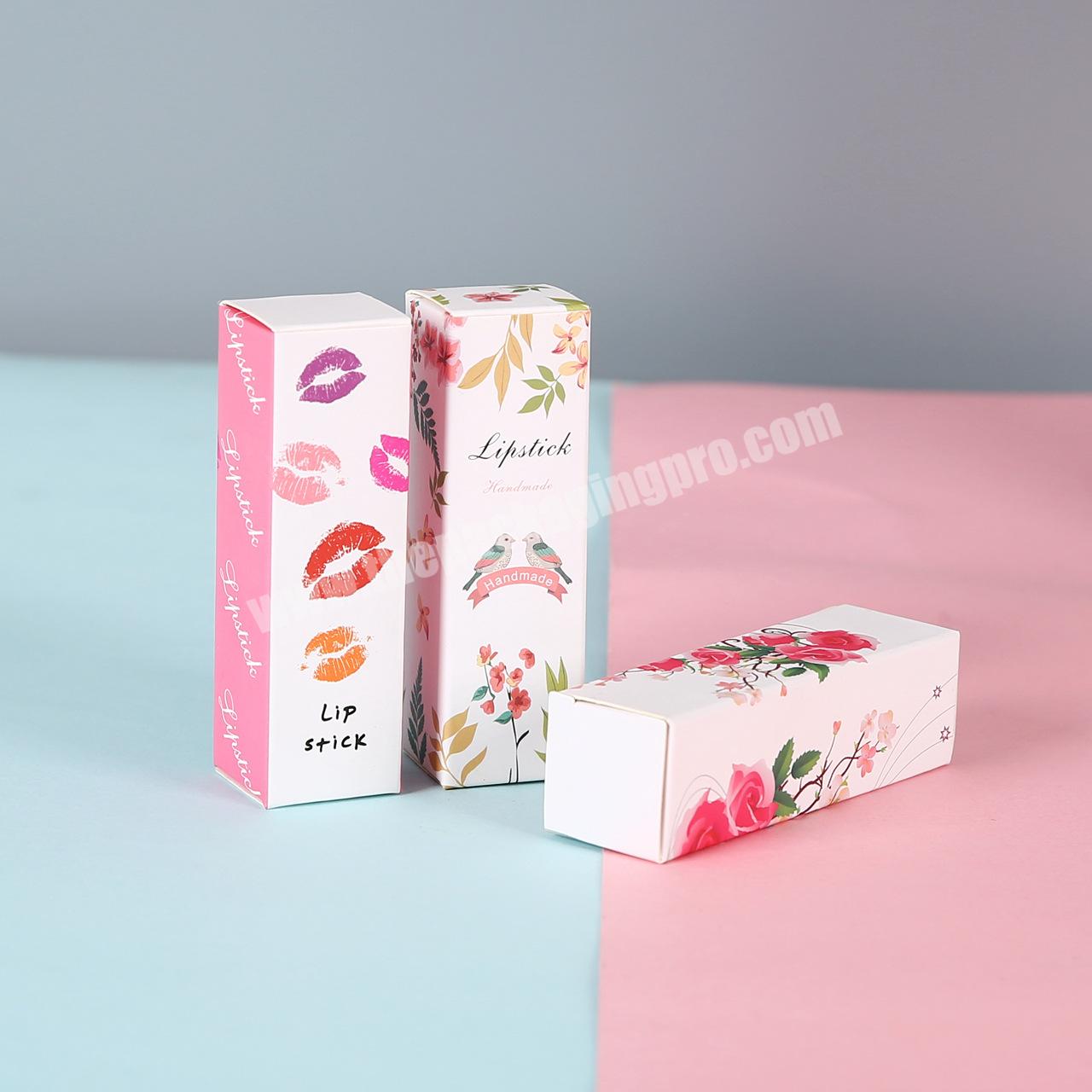 Customized Eco Friendly Lip Balm Stick Paper Packaging Box For Lip Moisturizer