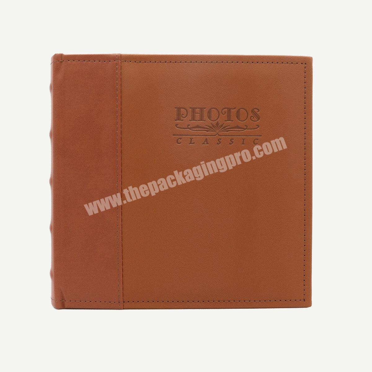 Customized Leather Cover Mini Picture Album Photo Book With Magnetic