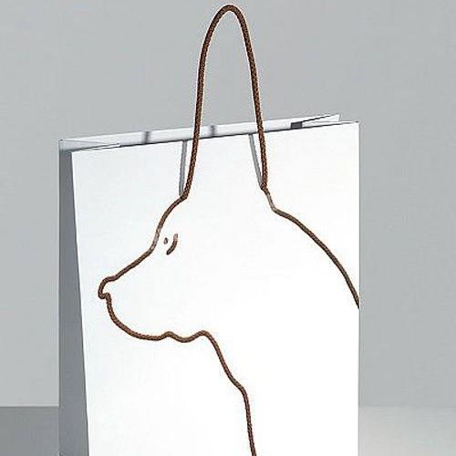 Customized Logo Creative Black White Paper Bags With Handle Paper Bag For Shopping