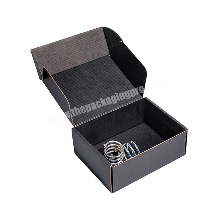 Customized Logo Printing Cheap Packaging Black Cardboard Corrugated Paper Box For Shipping