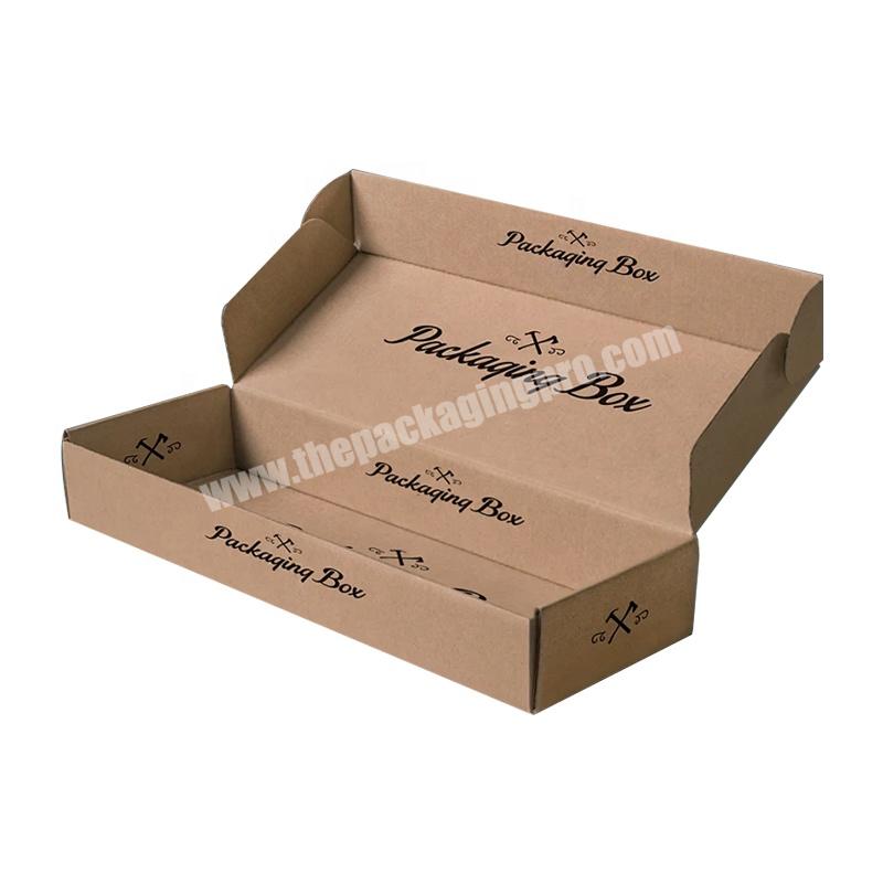 Customized Printing Logo Brown Kraft Shipping Packaging Box Eco Friendly Corrugated Cardboard Mailing Box manufacturers
