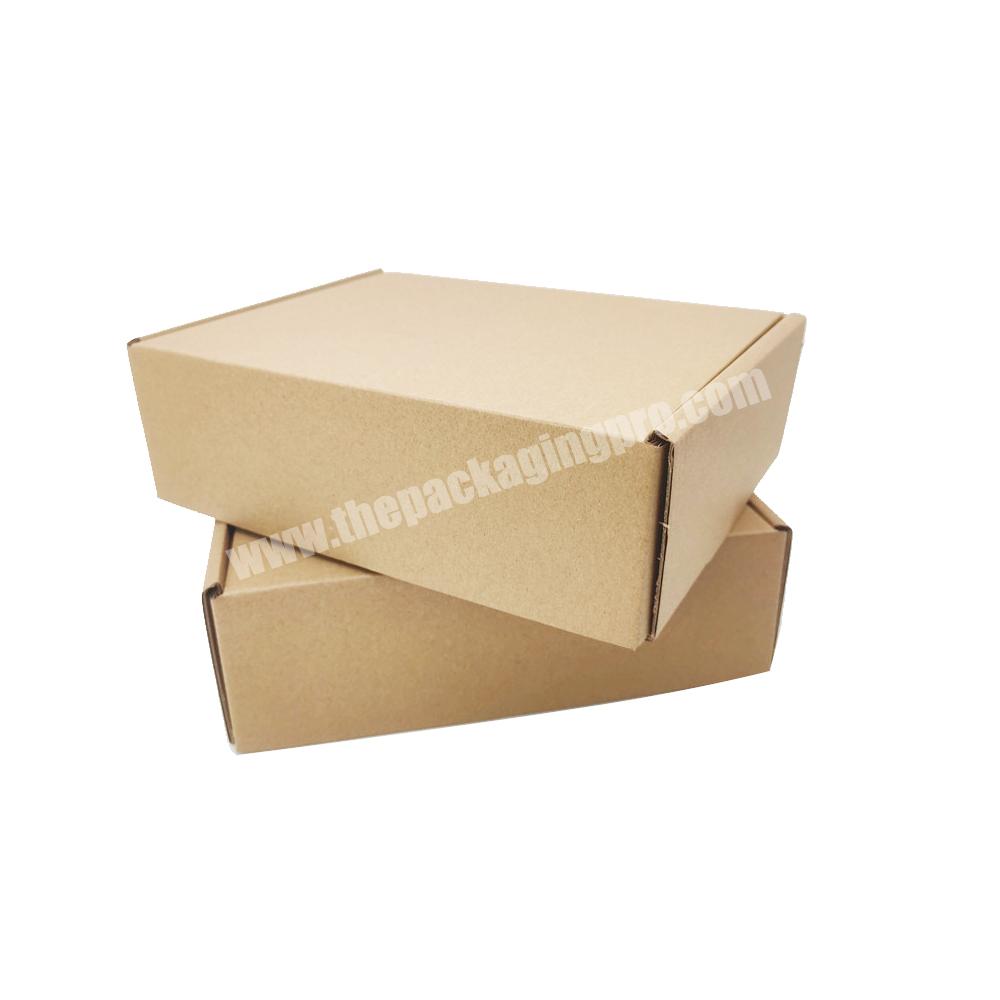 Customized Shipping Mail Kraft Paper Box Rustic Wood Decorative Mail Box Holder Mailing Box