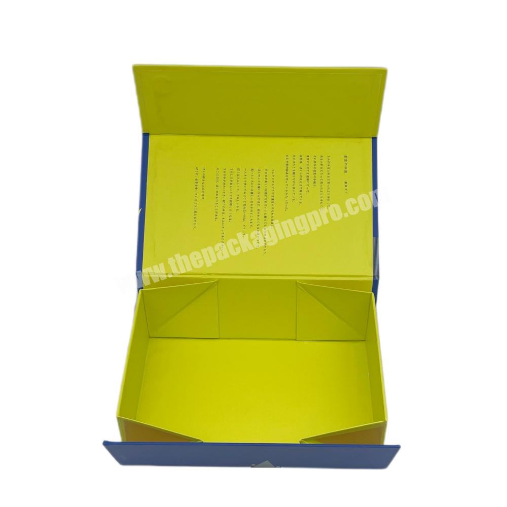 Customized Size Logo Printing Boite Cadeau Foldable Boxes with Satin Clothes Packaging Luxury Folding Magnetic Gift Bo