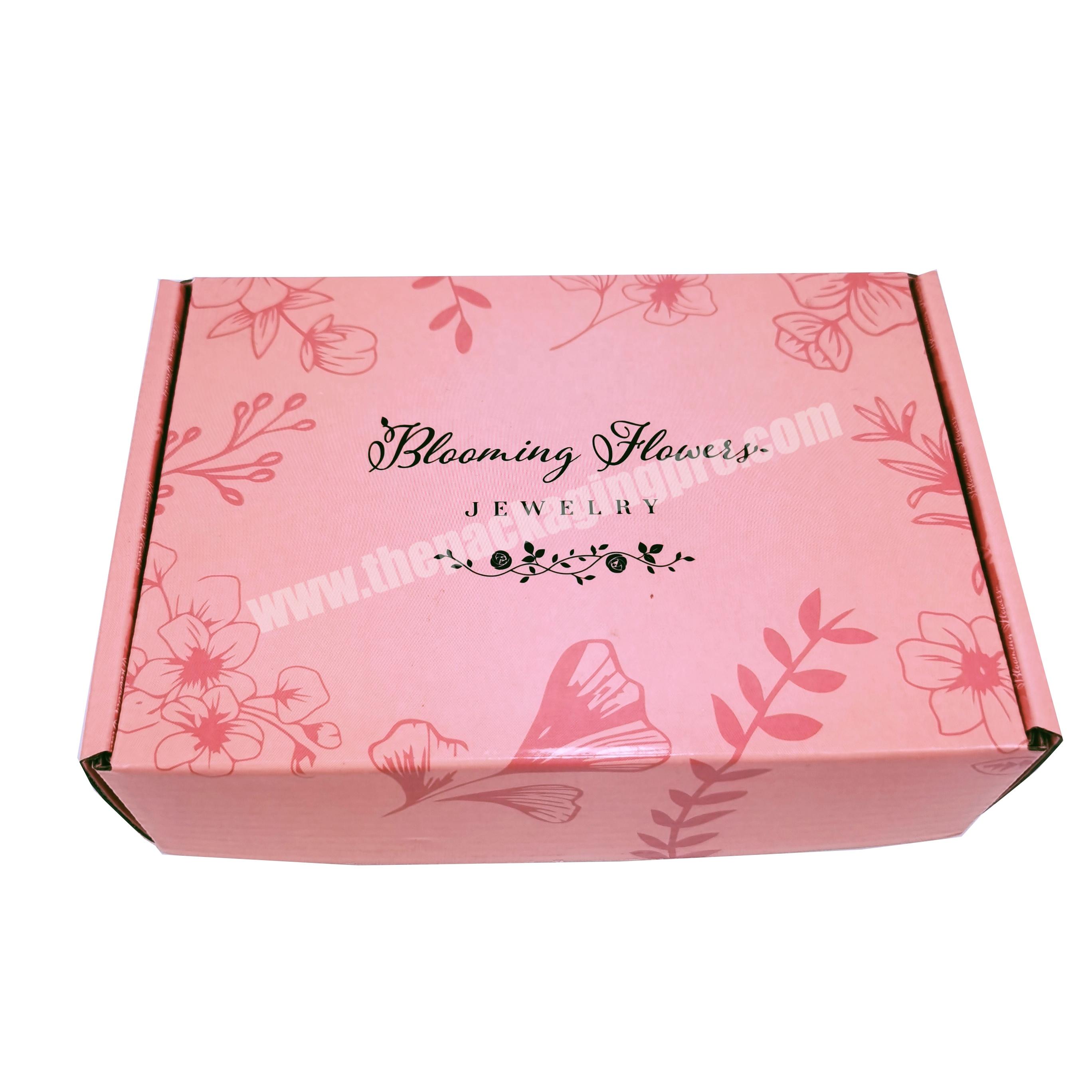 Customized Small Pink Jewelry Boxes Gift Packaging