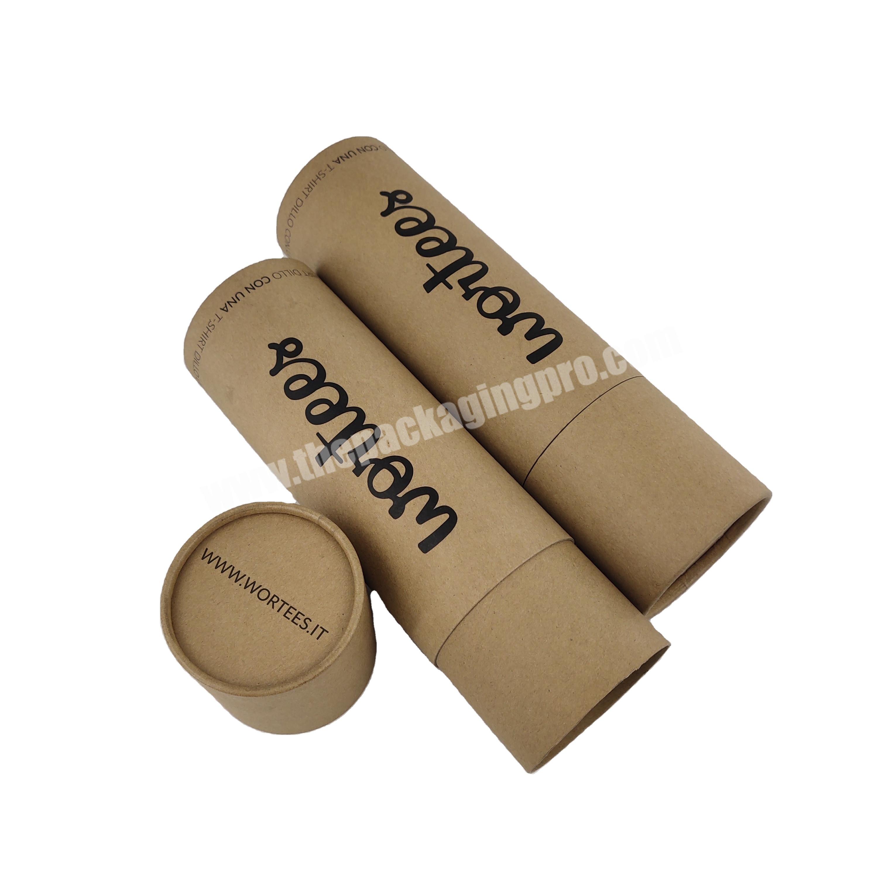 Customized Tshirt Packaging Box Cylinder Packaging Box Rigid Boxes Kraft Paper