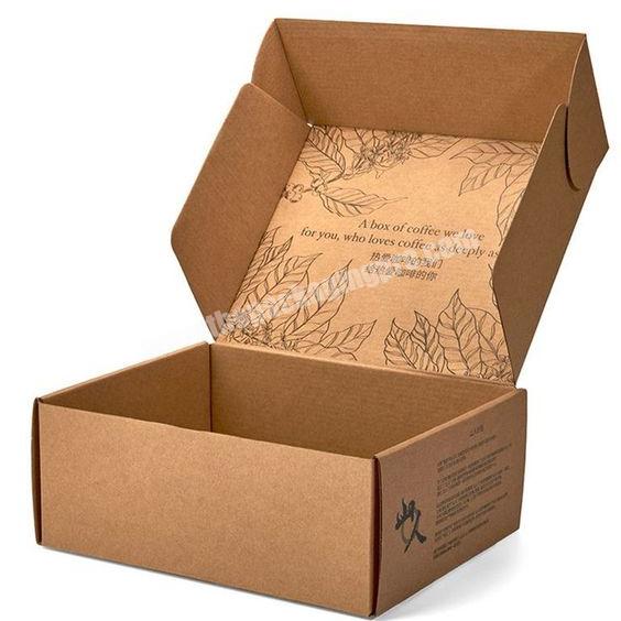 Customized color recycled mailing wholesale paper corrugated cardboard shipping  mache boxes