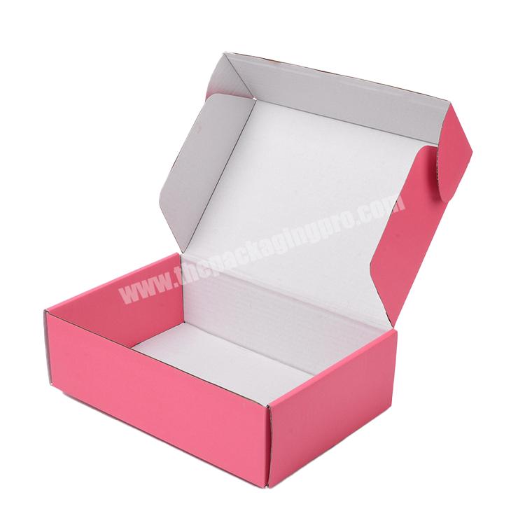 Customized corrugated gift shipping mailer paper box express clothing packaging box with logo