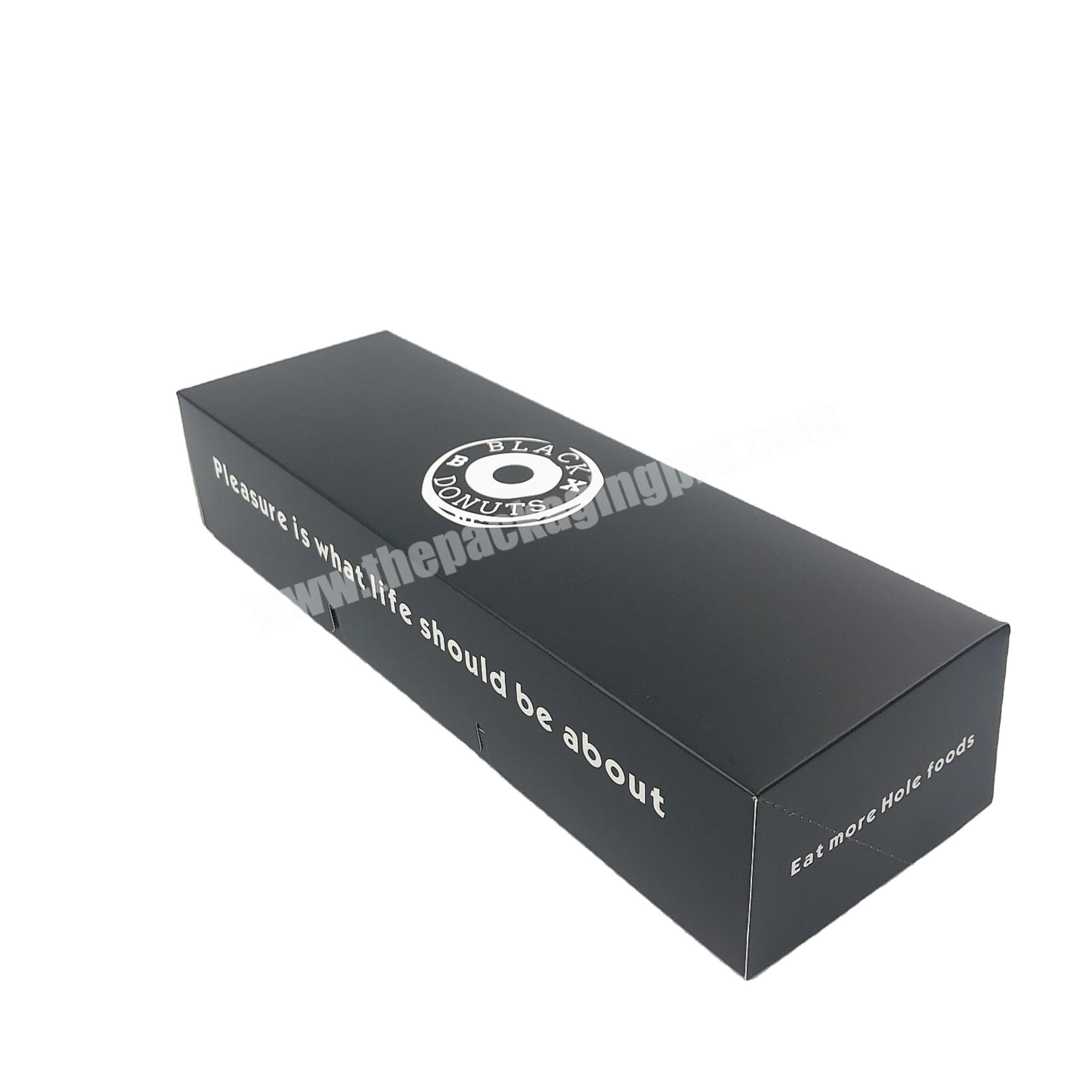 Customized logo printed Donuts coated paper packaging
