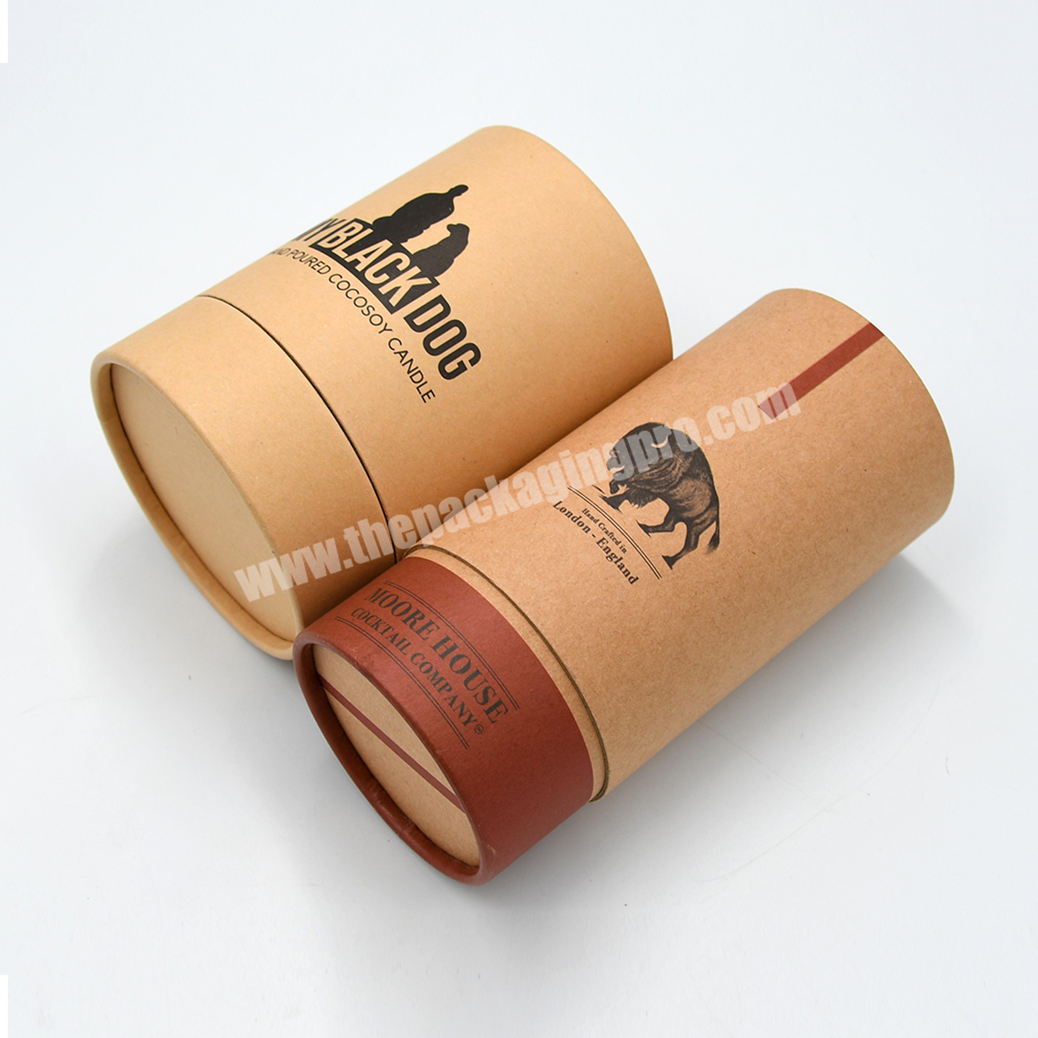 Customized printing food grade cardboard cylinder packaging for food supplement