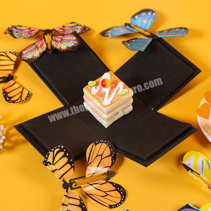 Yellow Easter Exploding Butterfly Gift Box With Flying Butterflies 