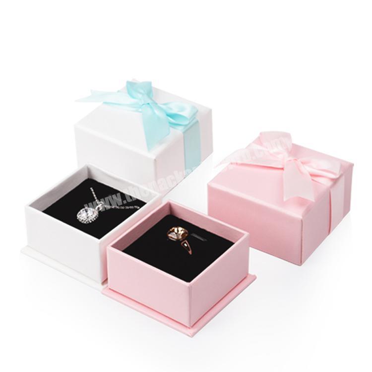 Dark red Jewelry Box Wedding Ring Box Pendant Bracelet Necklace Storage Case Gift Packaging Display Box