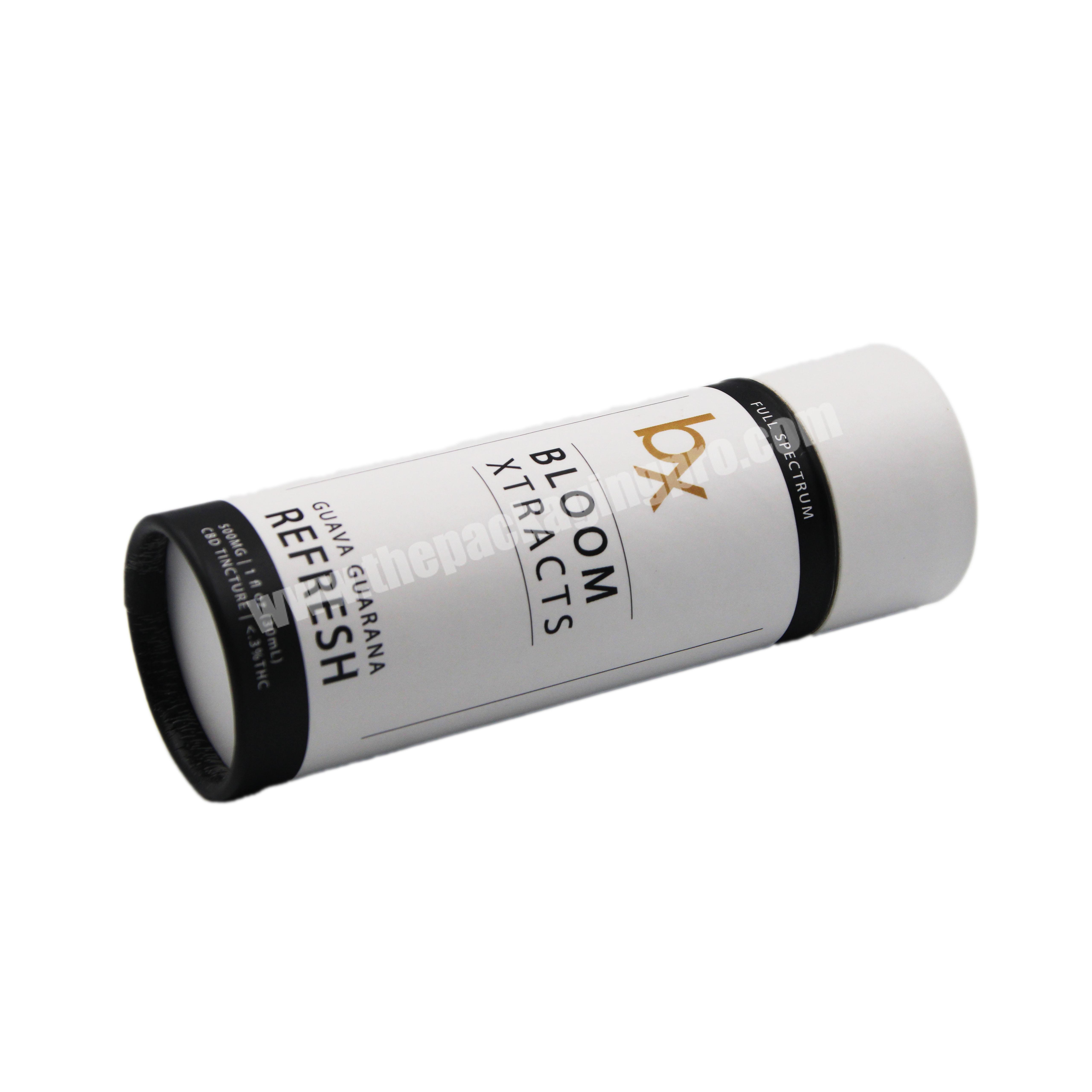 Deodorant Lip Balm Stick Spice Salt Bottle Protective Food Grade Kraft Round Paper Tube Packaging