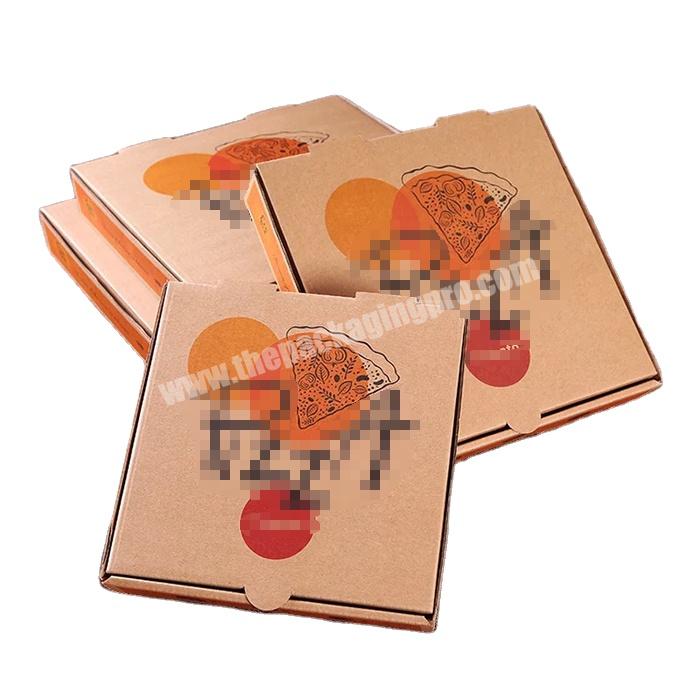 Disposable custom printed pizza kraft paper box