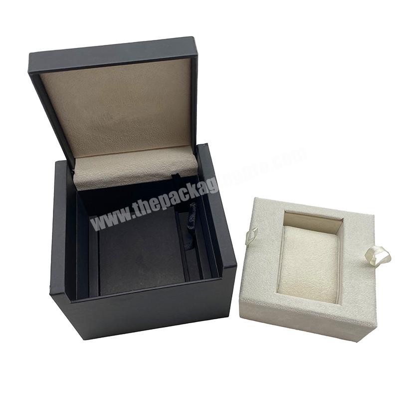 Dongguan Package Factory Custom Wooden Leather Branded Watch Box Mens Watch Package