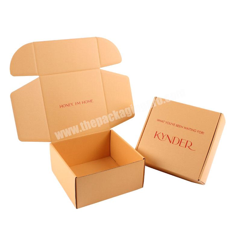Double Side Printing Customization Clothes Packaging Corrugated Small Shipping Boxes For Underwear Mailing