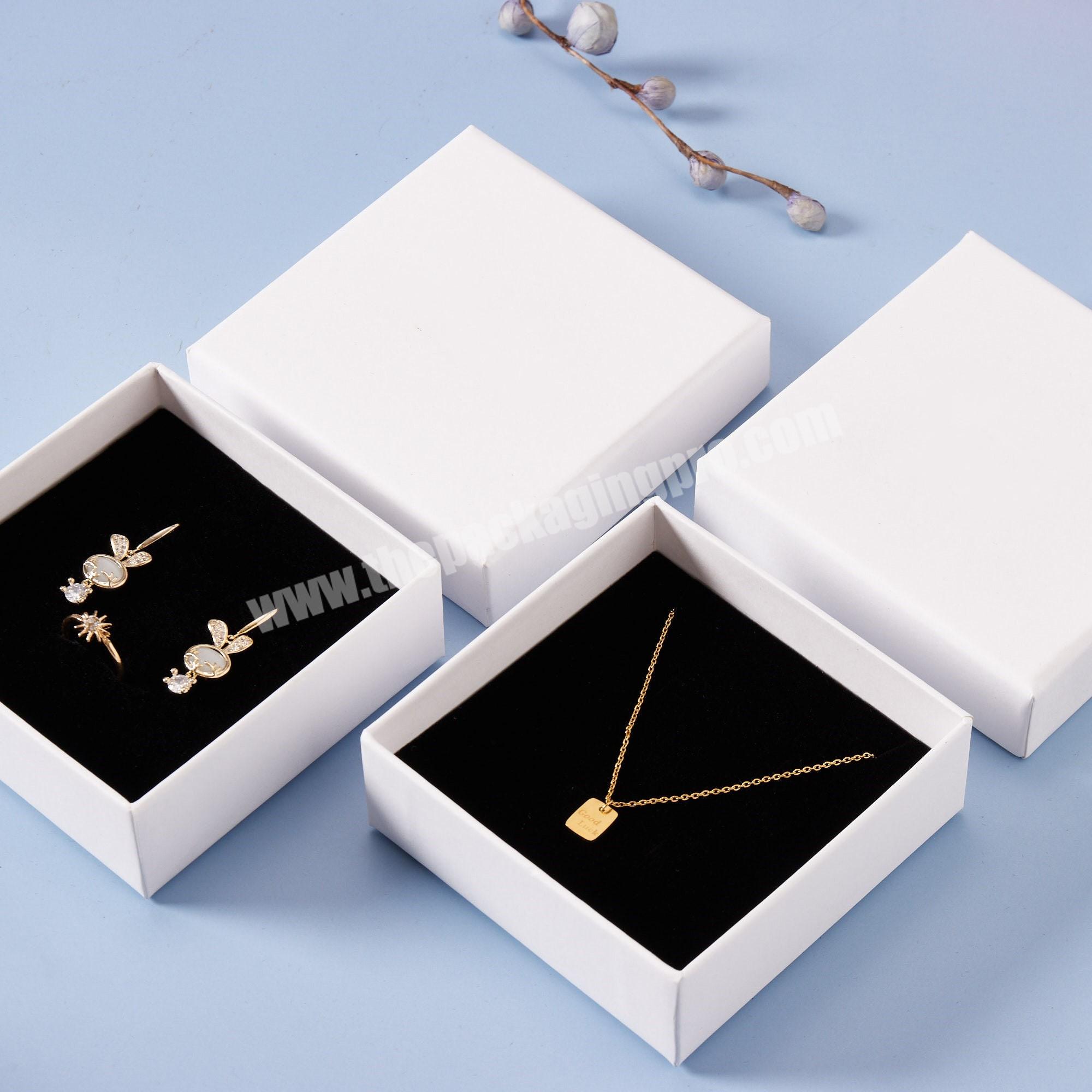 Drawer Cardboard Box Small Paper Jewelry Package Kraft Wedding Necklace Gift Packaging Box