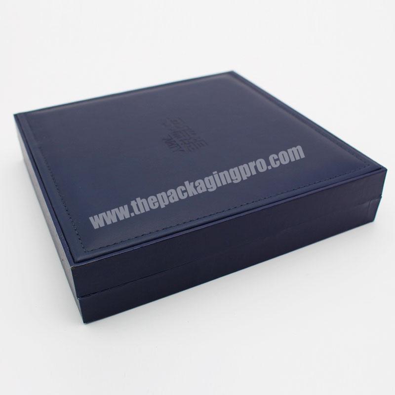 EF365 New Coming High Quality Square Personalised Box Leather Manufacturer from China