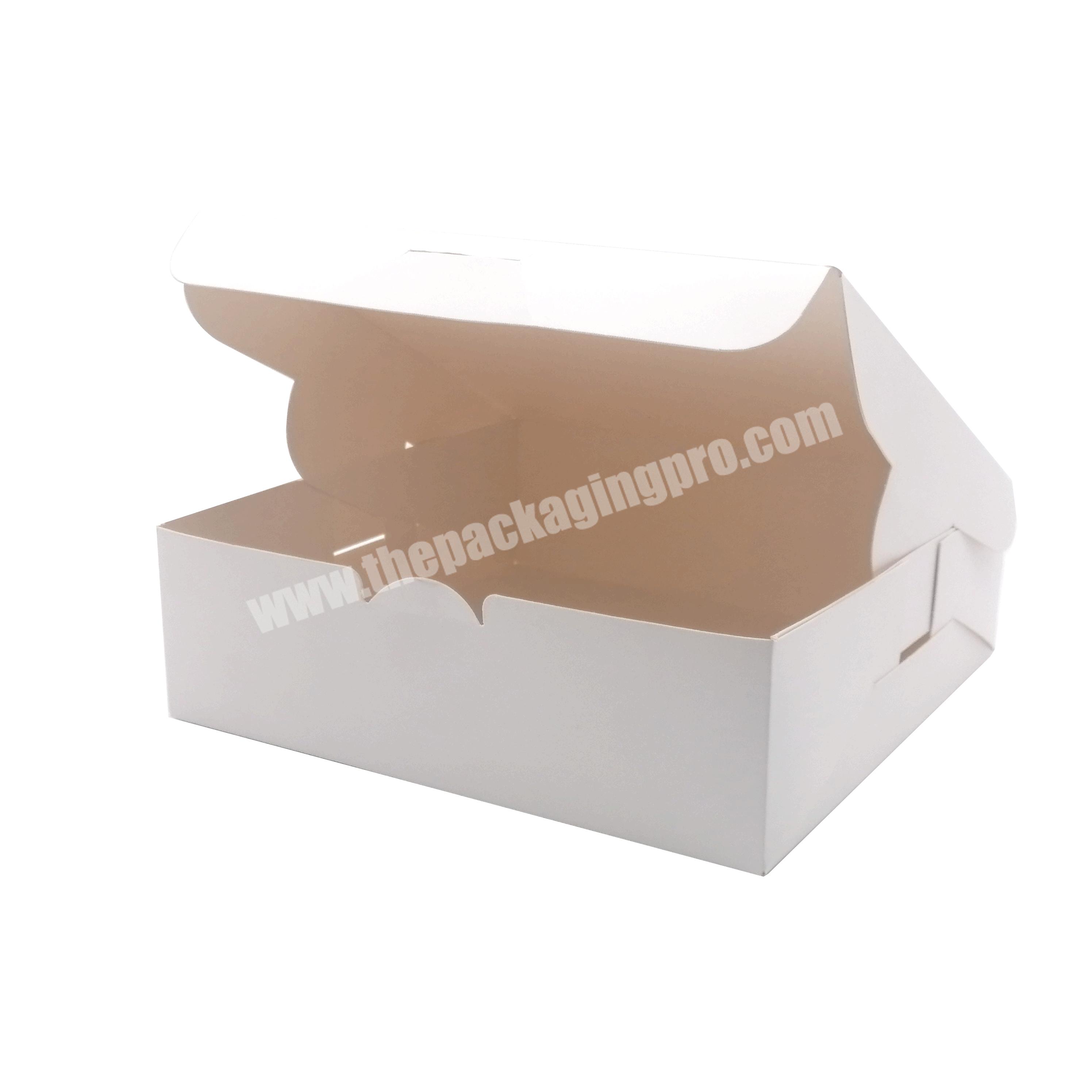 Eco-Friendly Disposable Pastry Container Cookie Gift Box High Quality Cake Paper Box With Window And Inserts