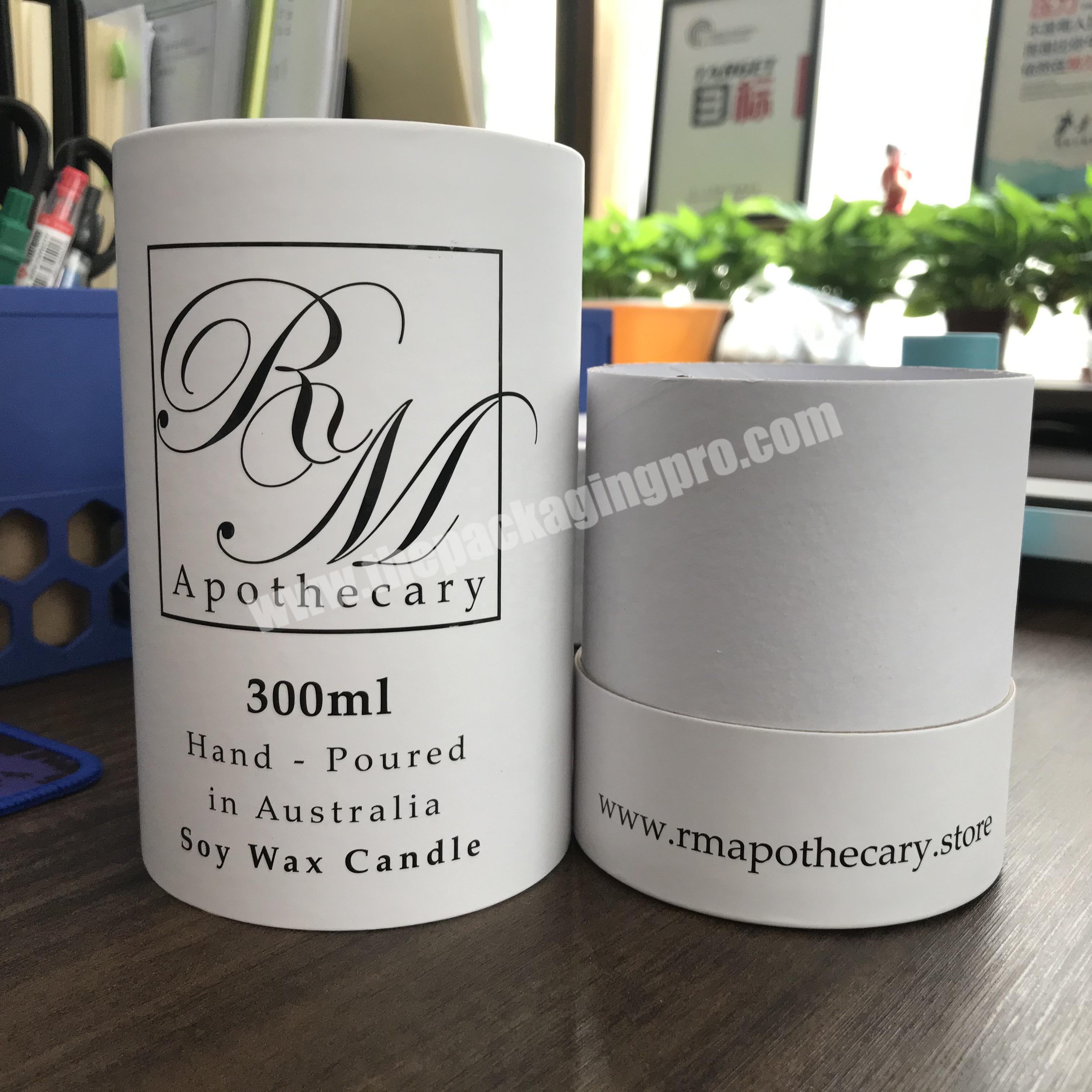 Eco Friendly Luxury Wholesale Paper Custom round  Candle Gift Box Packaging