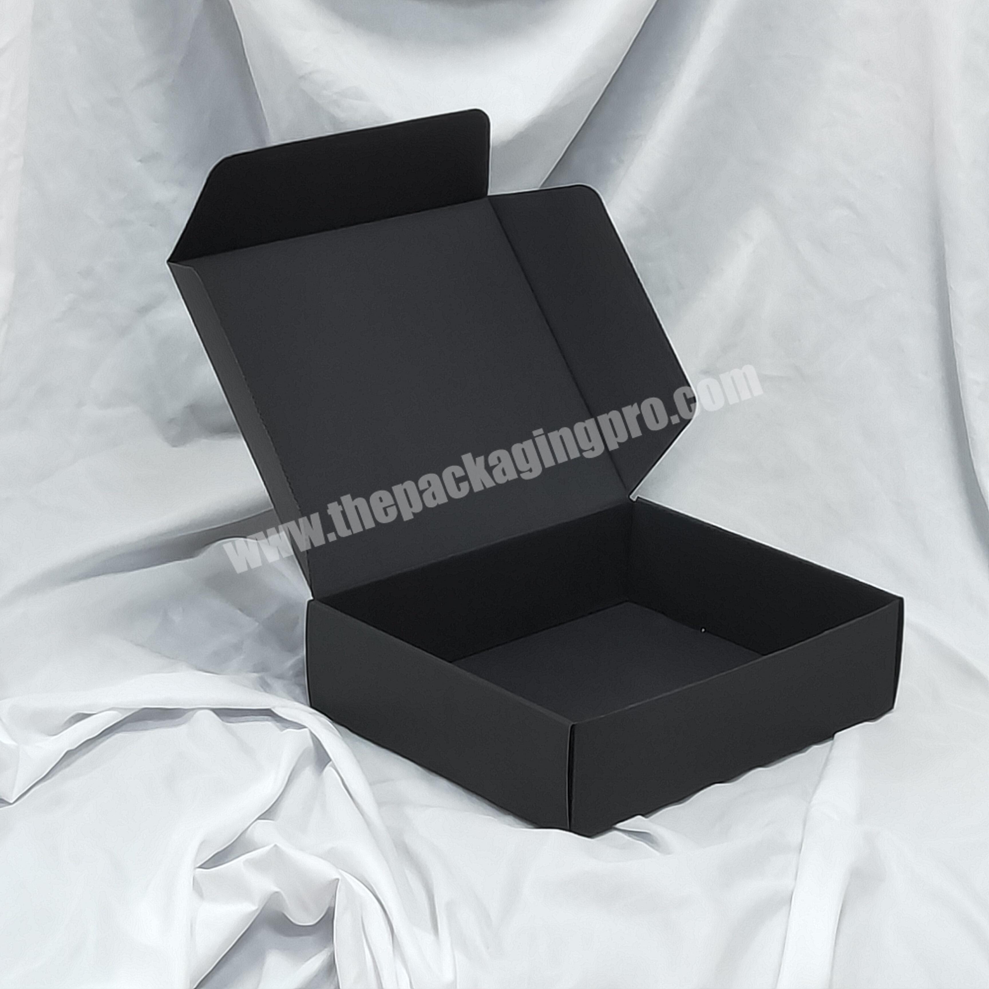 Eco Kraft Cheap Black Mailer Packaging Customised Corrugated Box