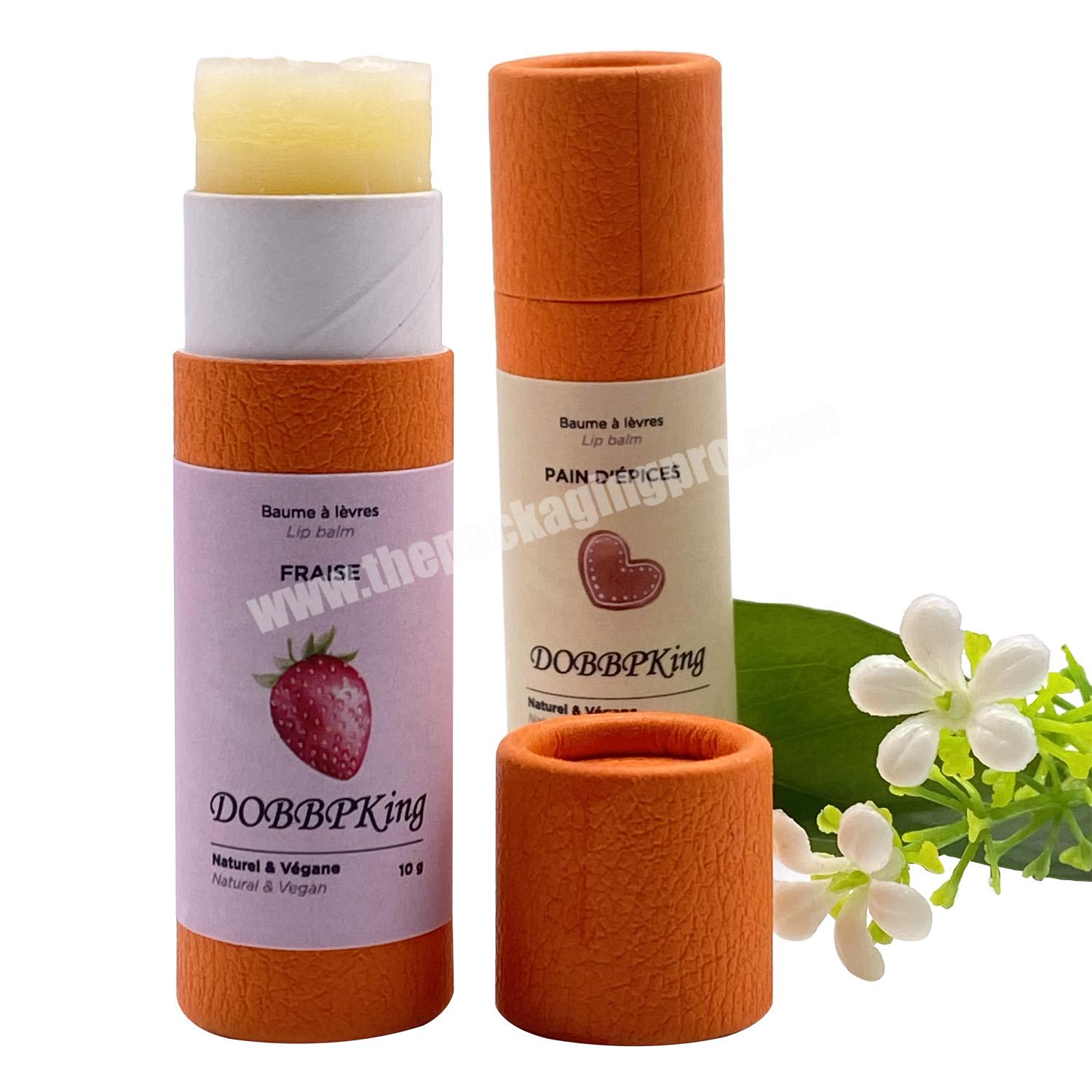 Eco friendly 2oz push up paper deodorant stick tubes wholesale biodegradable round cardboard container packaging