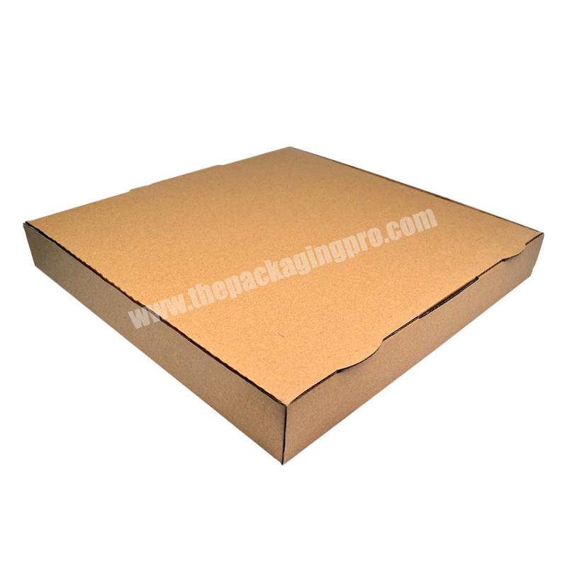 Eco-friendly Brown Food Packaging Takeaway Boxes  Kraft Paper Pizza Box Lunch Box