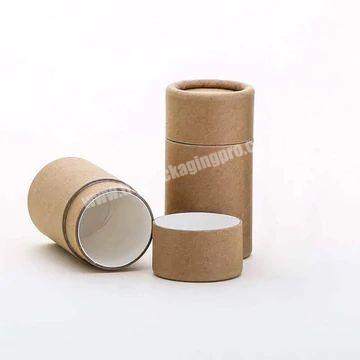 Eco-friendly Organic Deodorant Lip Balm Natural Oil-resistant Paper Tubes Recycled Container Cardboard Packaging