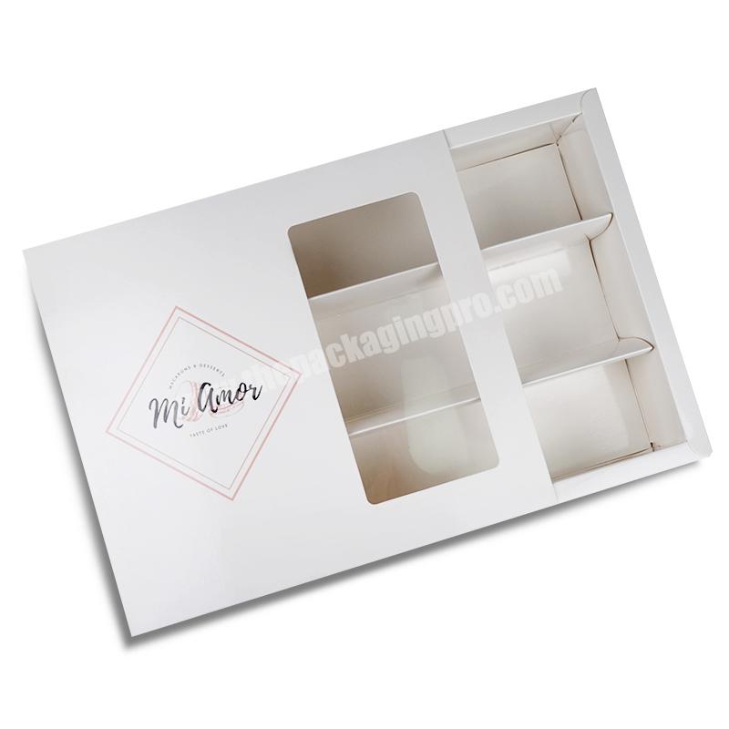 Exquisite Wholesale Custom Printed Boxes With Logo Chocolate Gift Packaging White Card Paper Boxes With Insert