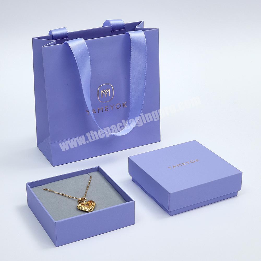 Factory Custom Logo Printed Small Earring Necklace Ring Paper Gift Packaging Jewelry Boxes