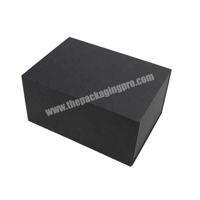 Factory Eco Friendly Custom Hard Cardboard Black Box  Packaging  Gift Paper Boxes