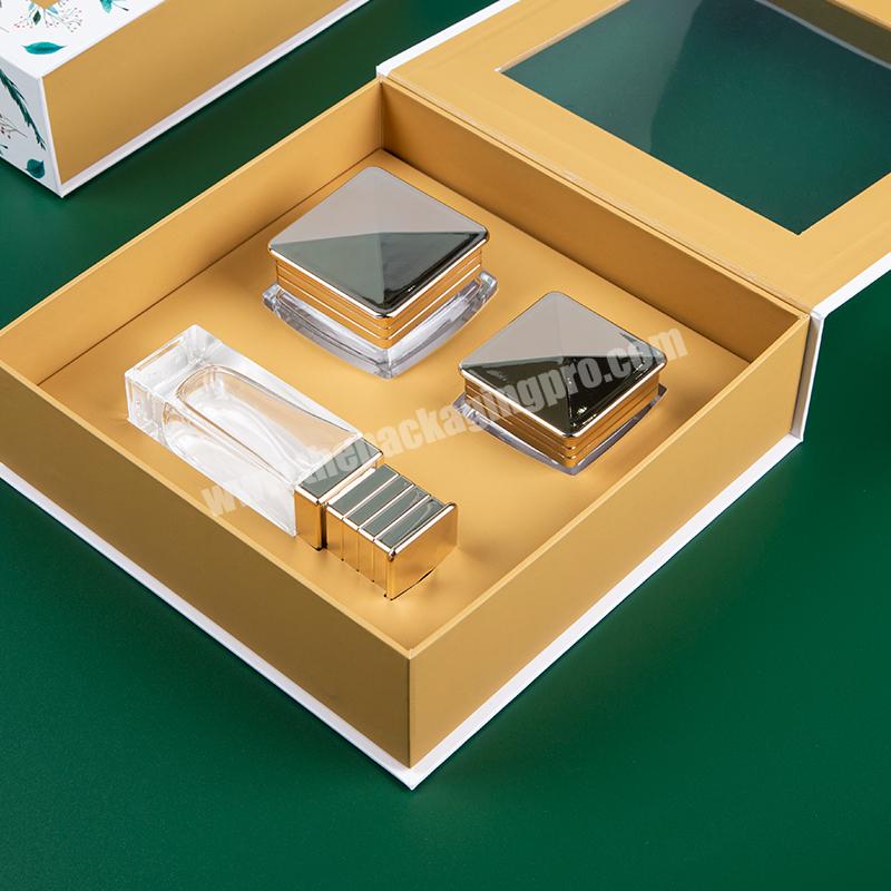 Factory Hot Sell Custom Luxury Logo Printed Paper PVC Window Makeup Cosmetic Gift Packaging Boxes