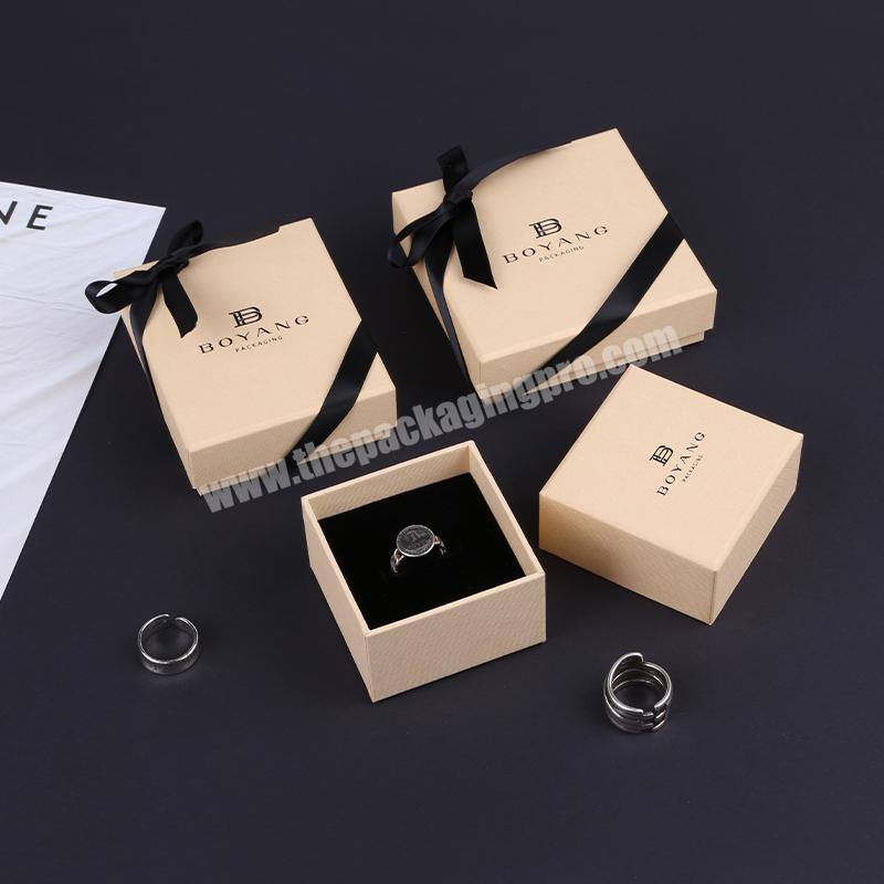 Factory Hot Sell Custom logo Luxury Jewelry Storage Packaging Unique Gift Necklace Ring Boxes