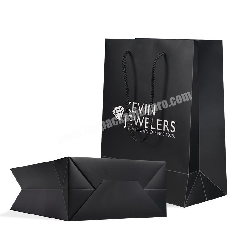 Factory Manufacturing 230g White Card CMYK Printing Jewelry Paper Gift Bag