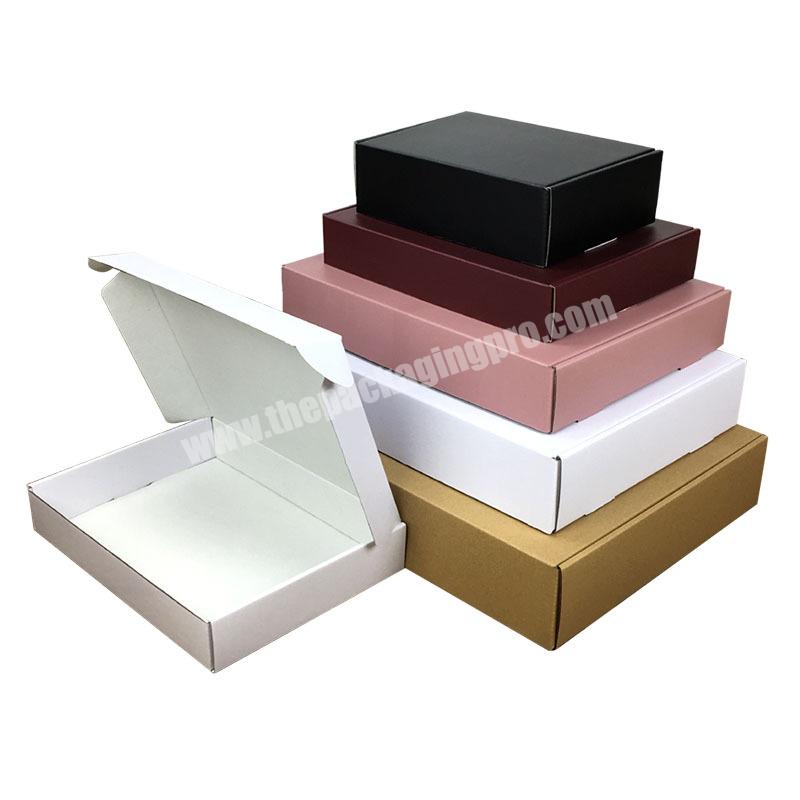 Factory Supplier Skincare Beauty Cloth Shipping Cardboard Packaging Corrugated Custom Mailer Box With Paper Card