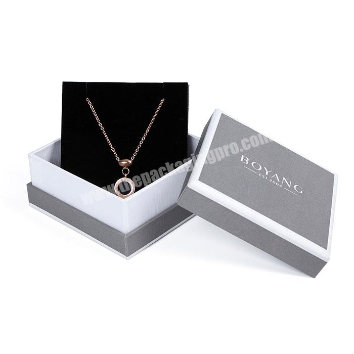 Factory Wholesale Custom Beautiful Paper Square Cardboard Packaging Necklace Jewelry Bracelet Box