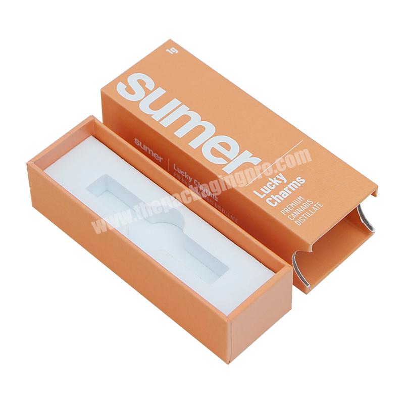 Factory directly square box with drawer rectangle cardboard drawer box with thumb buckle hard paper drawer box ribbon