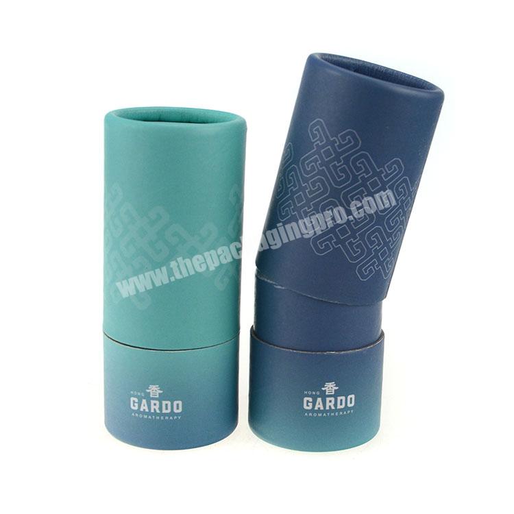 Factory essential Hemp essential OilCandleCosmeticBottle Cardboard Blue Tube Packaging Box with customized design