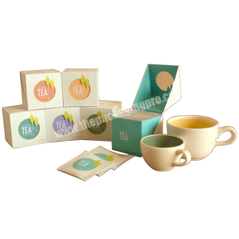 Fashion Design Biodegradable Custom Logo Paper Gift Packaging Box Tea Packaging