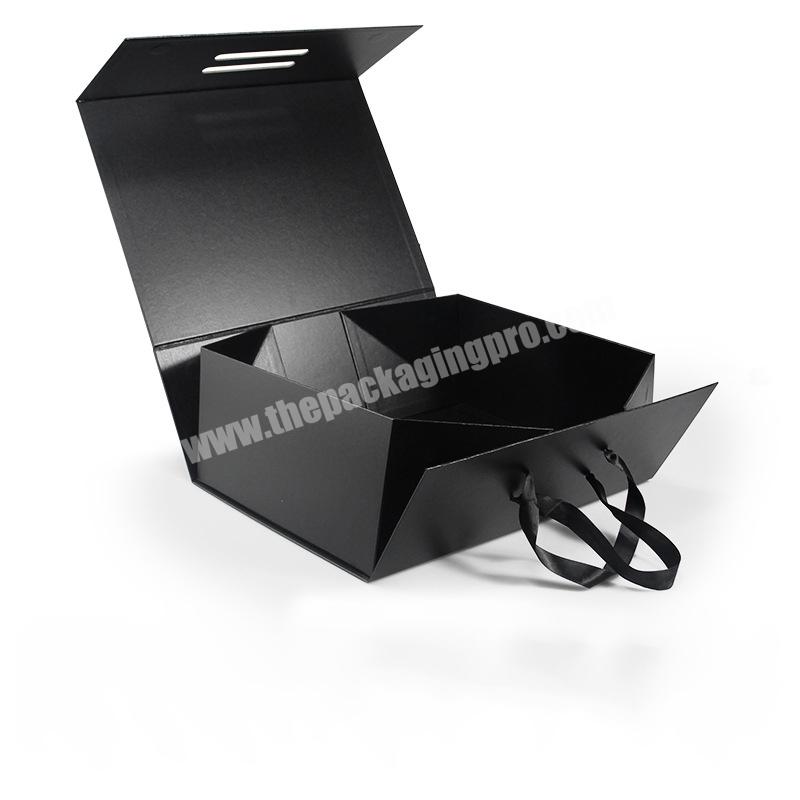 Folding Gift Box Packaging Customized Indian Sweet Gift Boxes Ribbon-handle-cardboard-drawer-gift-box