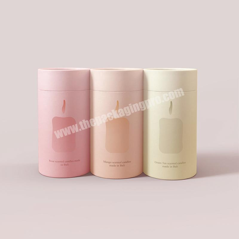 Food Grade Round Cardboard Paper Tube Coffee Beans Packaging Custom Printed Cylindrical 50100g Tea Paper Tube with Airtight Lid
