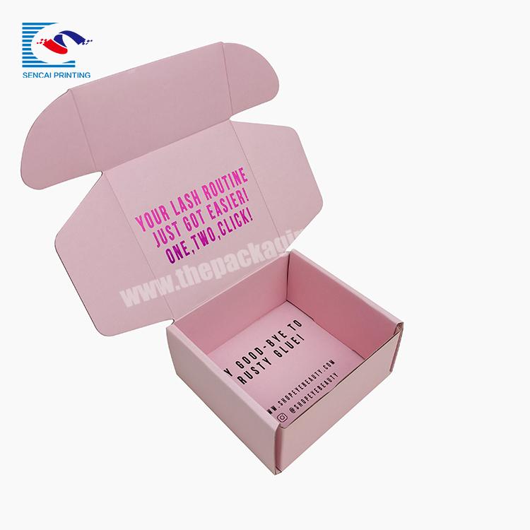 Free Sample Beautiful Corrugated Paper Gift Box Foldable Mailer Box With You Own Logo