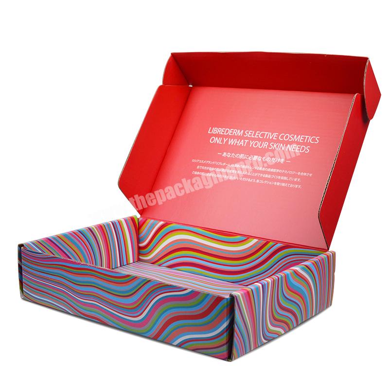 Free Sample Factory Price Customized Red Color Corrugated Paper Packaging Mailer Boxes For Gift Packaging