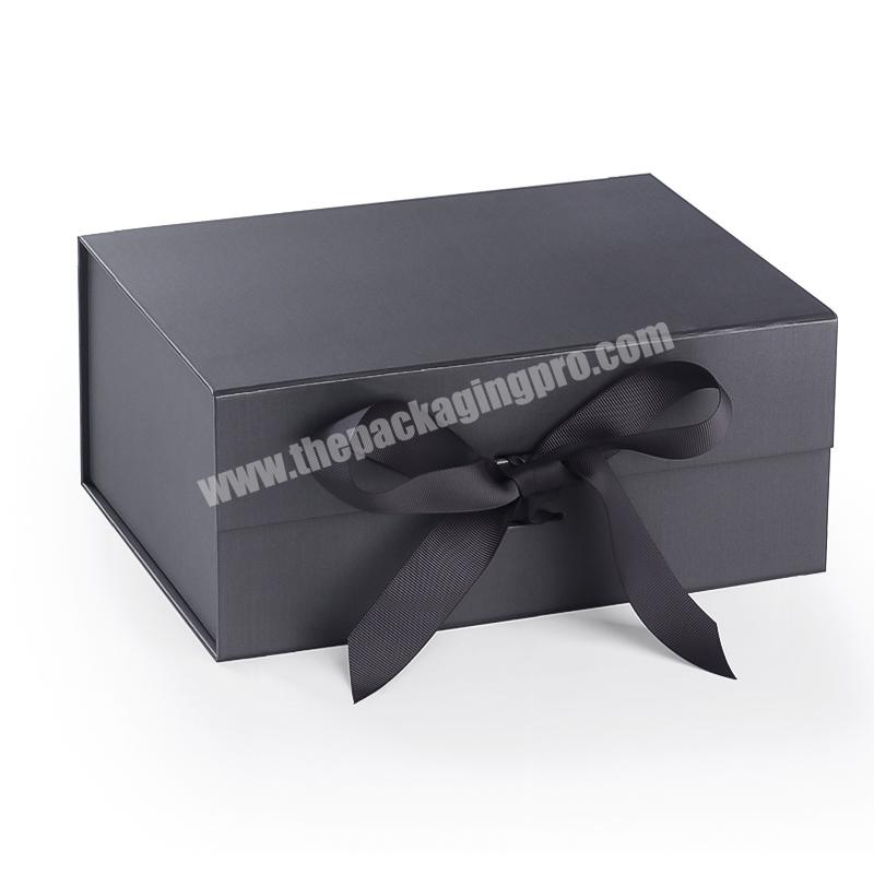 Free Sample Kraft Paper Packaging Box Eco Friendly Black Gift Boxes Wholesale